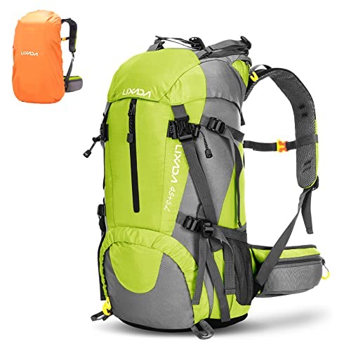 Lixada 50L Waterproof Lightweight Hiking Backpack with Rain Cover