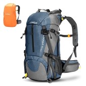 Lixada 50L Hiking Backpack, Lightweight Waterproof Trekking Rucksack with Rain Cover