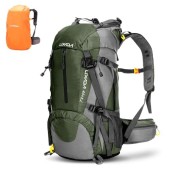 Lixada 45L + 5L Waterproof Trekking Backpack with Rain Cover, Green