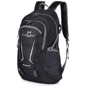 Loocower 45L Lightweight Foldable Backpack, Black