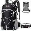 Lumesner 40L Packable Lightweight Hiking Travel Backpack with Removable Belt Bag