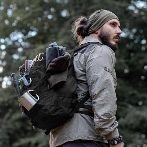 Mardingtop 25L Tactical Backpack, Black-6