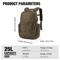 Mardingtop 25L Tactical Backpack, Khaki