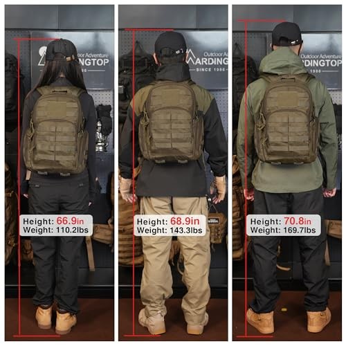 Mardingtop 25L Tactical Backpack, Khaki-5