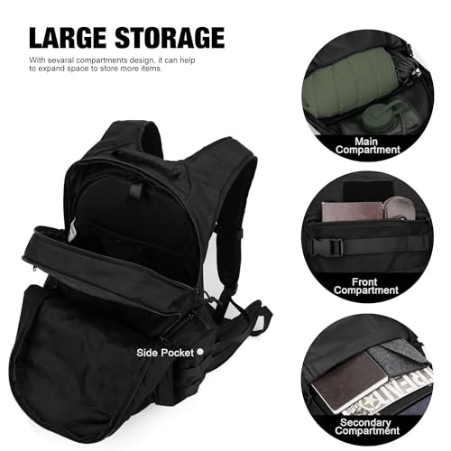 Mardingtop 28L Tactical Backpack, Black-4