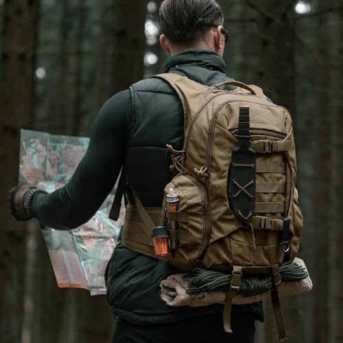 Mardingtop 28L Tactical Backpack, Khaki, with Molle System-5