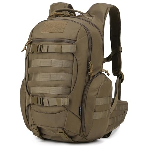 Mardingtop 28L Tactical Backpack, Khaki, with Molle System