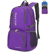 MAXTOP 30L Packable Foldable Backpack, Purple