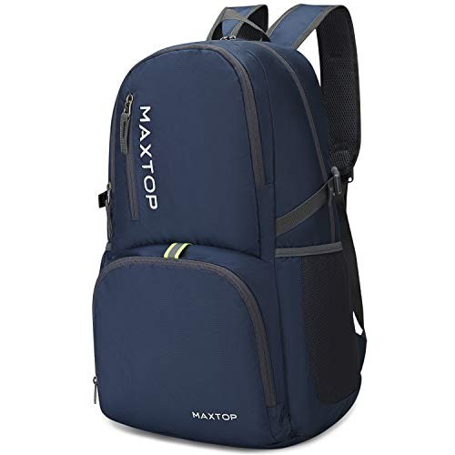 MAXTOP 40L Packable Foldable Backpack, Dark Blue