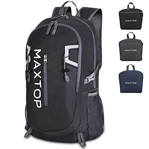 MAXTOP 50L Packable Backpack with Wet Pocket, Black
