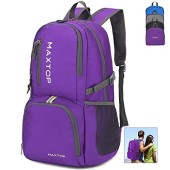 MAXTOP 50L Ultra Lightweight Packable Backpack with Wet Pocket, Purple