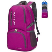 MAXTOP 50L Ultra Lightweight Packable Backpack, Rose Red