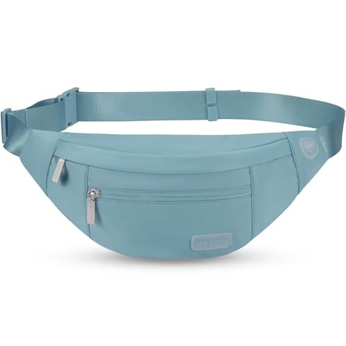 MAXTOP Large Bumbag Waist Fanny Pack, Dusty Blue