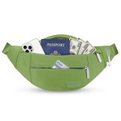 MAXTOP Large Waist Fanny Pack with Headphone Jack, Khaki Green