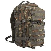 Mil-Tec MOLLE Tactical Assault Backpack, 20 Litre, Flecktarn Camouflage