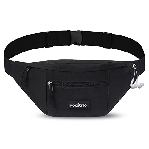 MOCOCITO Waterproof Bumbag Waist Fanny Pack, Black-new