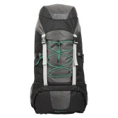 Mountain Warehouse Peru 55L Backpack with Compression Straps, Rain Cover, Charcoal