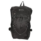 Mountain Warehouse Track Hydro Bag 6L Ripstop Hydration Pack, Black