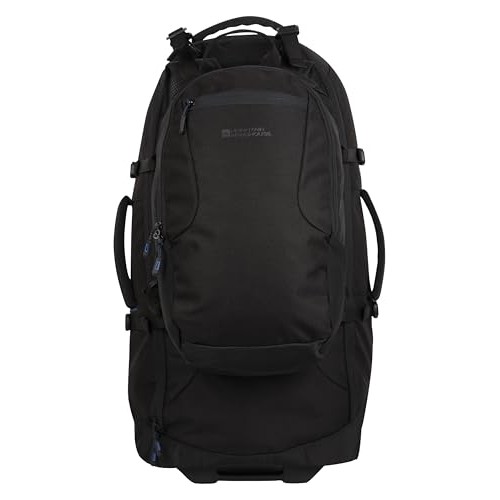 Mountain Warehouse Voyager Wheelie 50 + 20 Litre Rucksack, Jet Black, One Size