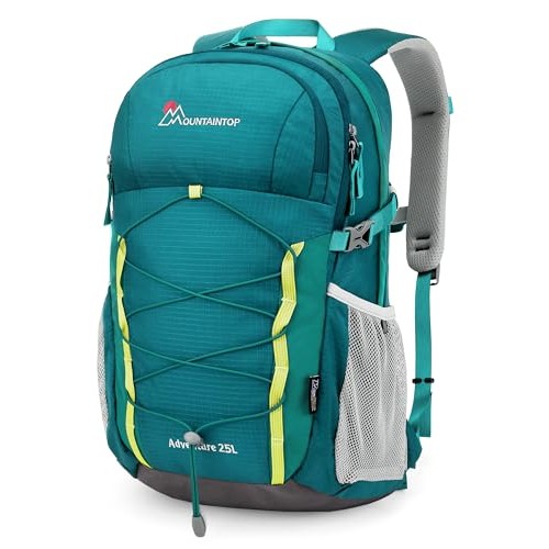 MOUNTAINTOP 25L Lightweight Hiking Backpack, Cyan