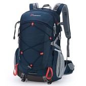 MOUNTAINTOP 40L Hiking Backpack, Blue Orange, 55 x 35 x 25 cm