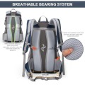 MOUNTAINTOP 40L Hiking Backpack, Blue Orange, 55 x 35 x 25 cm