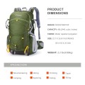MOUNTAINTOP 40L Hiking Backpack, Army Green, 55 x 35 x 25 cm