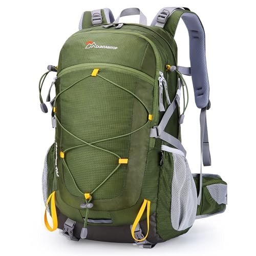 MOUNTAINTOP 40L Hiking Backpack, Army Green, 55 x 35 x 25 cm