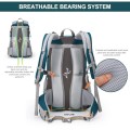 MOUNTAINTOP 40L Hiking Backpack, Turquoise, 55 x 35 x 25 cm