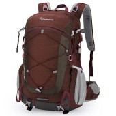 MOUNTAINTOP 40L Hiking Backpack, Pomegranate Red