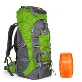NACATIN 60L Hiking Backpack, Large Rucksack, Green