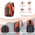 Nircho 40L Hiking Backpack, Lightweight Breathable Trekking Rucksack, Orange