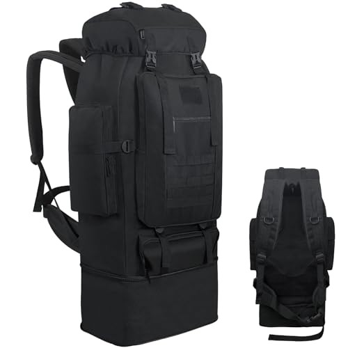 Ogetok 100L Hiking Backpack Rucksack, Black