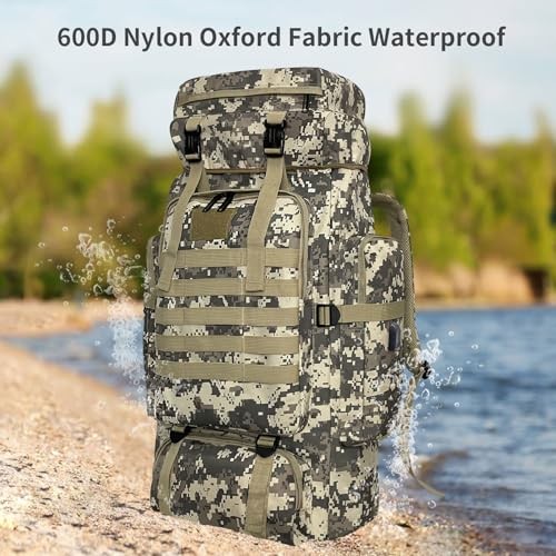 Ogetok 80L Camping Hiking Backpack, Waterproof Tactical Rucksack-4
