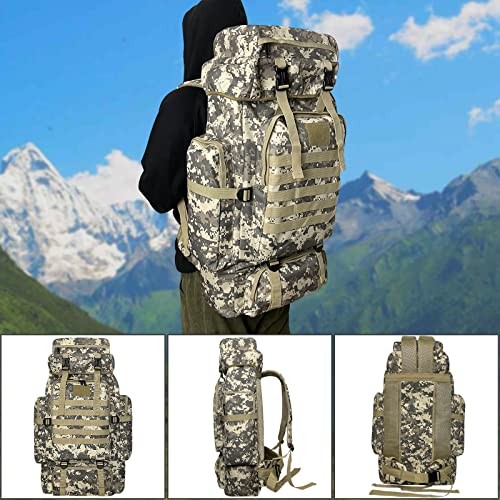Ogetok 80L Camping Hiking Backpack, Waterproof Tactical Rucksack-5