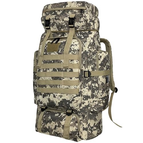 Ogetok 80L Camping Hiking Backpack, Waterproof Tactical Rucksack