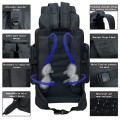 Ogetok 80L Hiking Backpack, Black-80L Camping Rucksack