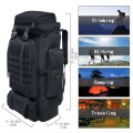 Ogetok 80L Hiking Backpack with USB Port, Black