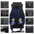 Ogetok 80L Hiking Backpack, Black Large Capacity Rucksack