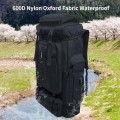 Ogetok 80L Hiking Backpack, Black Large Capacity Rucksack