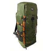 OLPRO 80L Waterproof Rucksack, Green, with Adjustable Back Support and Sternum Strap