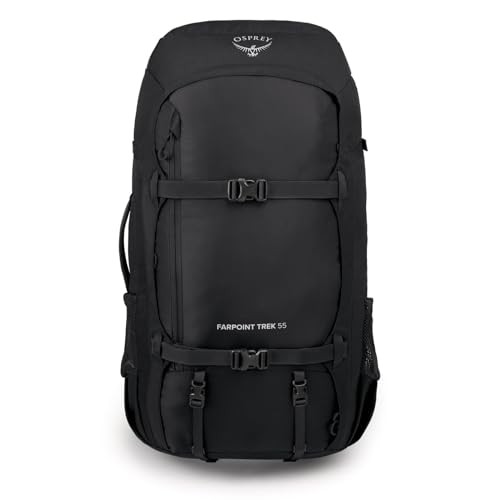 Osprey Farpoint Men's Backpack 55 L, Black