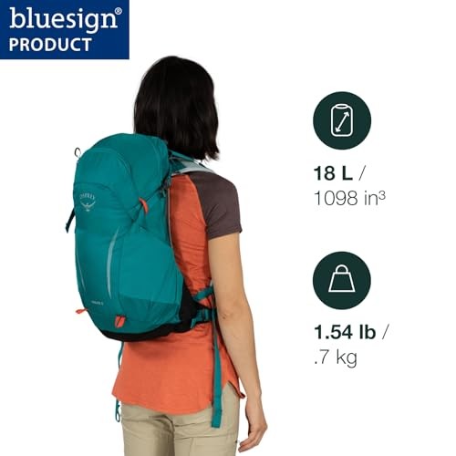 Osprey Hikelite Unisex Backpack, 18L, Atlas Blue-1