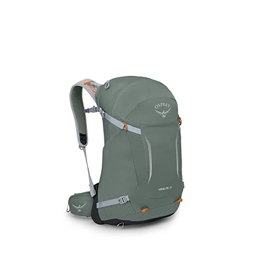 Osprey Hikelite Unisex Backpack 28L, Pine Leaf Green, M/L
