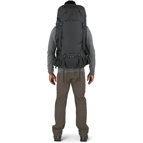 Osprey Rook 50L Men's Backpack, Dark Charcoal/Silver Lining, O/S-8