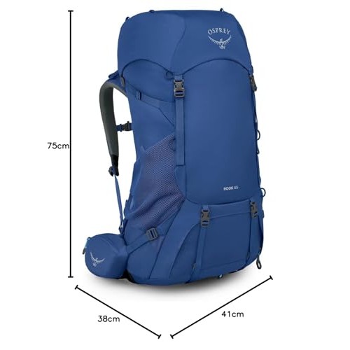 Osprey Rook Men's 65L Backpack, Astology Blue/Blue Flame, O/S-7