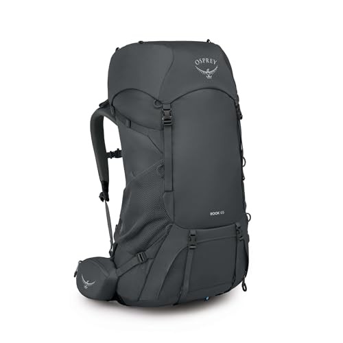 Osprey Rook Men's Backpack 65L, Dark Charcoal/Silver Lining, EF