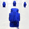 SiXsigma Sports 120L Extra Large Travel Camping Backpack, Navy/ Blue
