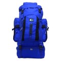 SiXsigma Sports 120L Extra Large Travel Camping Backpack, Navy/ Blue