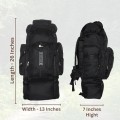 SiXsigma Sports 120L Extra Large Travel and Camping Backpack, Black